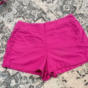 GAP Bright Fuchsia High-Waist Pull-On Shorts